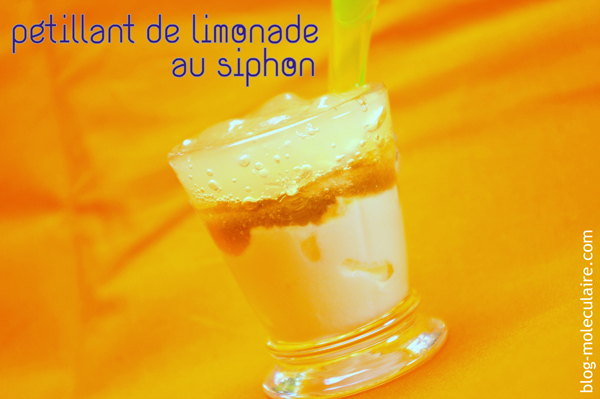 Pétillant de limonade au siphon